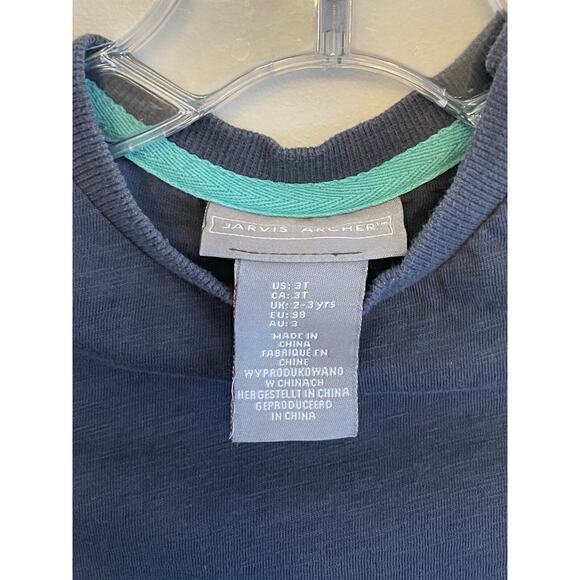 Jarvis Archer Chameleon‎ T-shirt Toddler Size 3T Gray Animal Lizard Embroidered - Picture 3 of 4